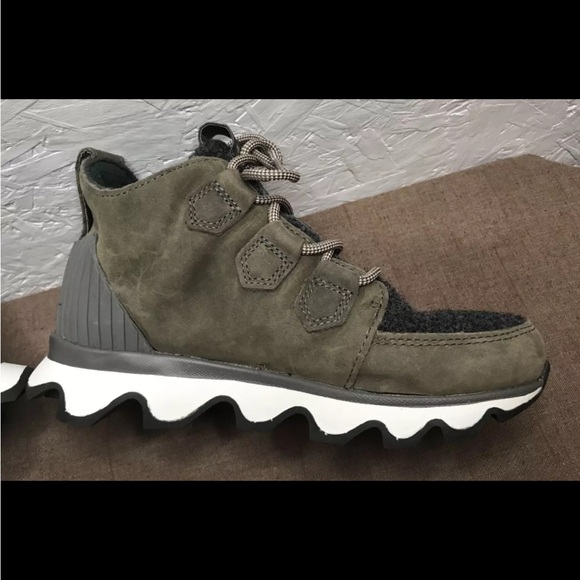 Sorel Olive and Charcoal Ankle Booties - Picture 12 of 16
